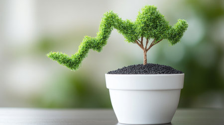 A blank growth strategy template on a desk, inviting the user to define measurable business goals.の素材