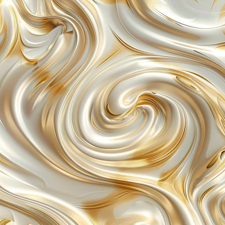 Luxurious abstract background with graceful golden swirl linesの素材