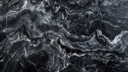 Richly textured black grey marble surface, emphasizing the natural beauty and luxury of Italian stone.の素材