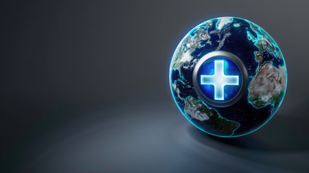 Planet Earth incorporating a power switch icon, highlighting the significance of energy conservationの素材