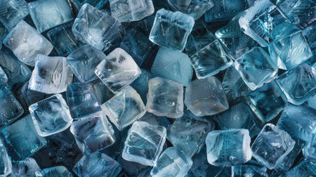 Ice cubes arranged in a pattern, forming a cool and refreshing textured wallpaperの素材