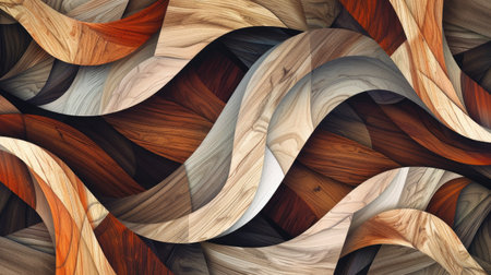 Abstract vector wood pattern, enhancing visual depth in digital artworksの素材