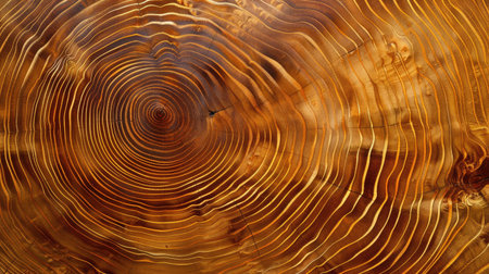 Detailed image of growth rings on a yew tree trunk, emphasizing the natural textures and patternsの素材