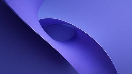 This image features an abstract design with smooth curves in vibrant purple tones, ideal for modern art, creative projects, or unique backgrounds that inspire elegance.の素材