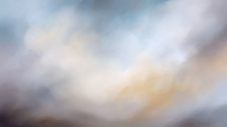 This artwork features a soft abstract representation of a cloudy sky with a blend of pastel colors, ideal for backgrounds or calming designs that evoke tranquility.の素材
