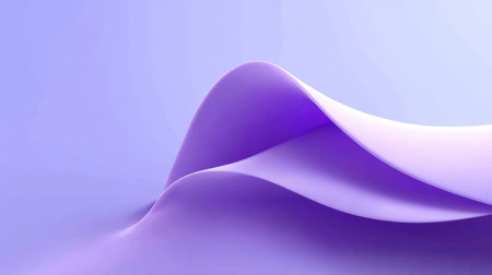 A captivating abstract image featuring smooth wavy shapes in soft purple tones, perfect for backgrounds or artistic projects that aim for a serene atmosphere.の素材