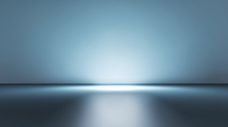 This serene blue gradient background features soft light reflections, creating a calming atmosphere perfect for photography and graphic design projects.の素材