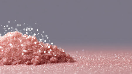 This stunning image features light pink sugar granules that sparkle against a soft background, ideal for culinary and creative projects. The delicate texture enhances any design.の素材