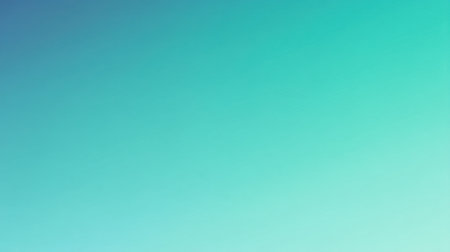 This image features a soft gradient background blending calming teal and aqua hues, ideal for creative design projects seeking a modern and tranquil aesthetic.の素材