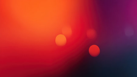 This vibrant and soft blurry gradient image features warm orange and deep purple hues, creating a dynamic and modern background suitable for abstract art projects.の素材