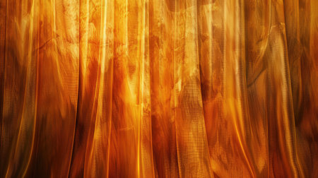 Elegant abstract background with golden orange velvet curtains, rich textureの素材