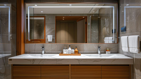 Sleek mirror frame from Home Depot, perfect addition to stylish bathroomsの素材