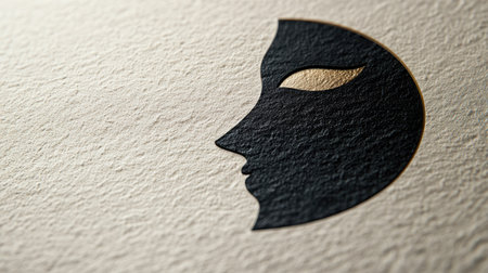 Modern logo design on a textured background, showcasing branding and identity in graphic designの素材