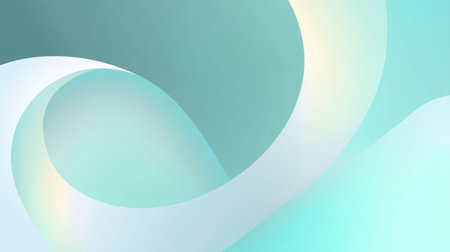 This abstract background features smooth curves and soft colors, creating a serene atmosphere perfect for modern design, artistic projects, or calming visuals.の素材