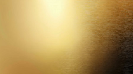 This abstract background features a smooth gradient of warm golden tones with a shimmering effect. Ideal for use in modern art projects, design, and wallpapers.の素材