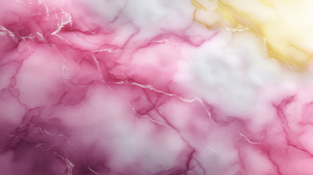 Soft pink and yellow hues blend seamlessly in this abstract marble texture. The delicate patterns and smooth gradients create a serene and modern backdrop.の素材