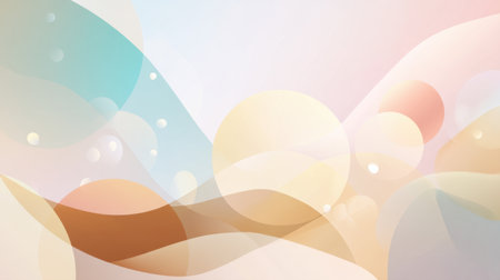This soft abstract background features fluid shapes and gentle colors, perfect for modern design projects, art inspiration, and creating a serene atmosphere.の素材