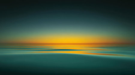 A serene view of the ocean at dusk, featuring gentle waves and a colorful sky that transitions from blue to warm tones. Ideal for creating a calming atmosphere.の素材