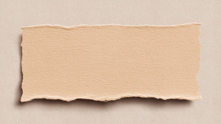 A soft beige torn paper texture on a neutral background, offering an elegant touch suitable for various design projects like business cards and invitations. Perfect for crafts.の素材