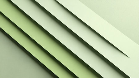 Explore the beauty of layered green paper textures, showcasing soft shadows and a modern aesthetic. Ideal for use in design projects, wallpapers, and creative inspirations.の素材