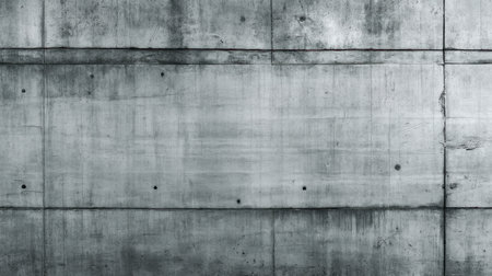 A high-resolution close-up of a smooth gray concrete wall featuring distinct textures and finishes, perfect for backgrounds in various design and architectural projects.の素材