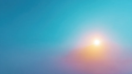 A stunning ethereal sunrise showcasing soft blue, pink, and orange hues that create a tranquil morning atmosphere, perfect for evoking feelings of serenity and new beginnings.の素材