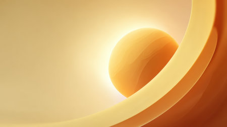 This abstract image features a warm sunrise casting soft light on smooth curves, creating a tranquil atmosphere ideal for relaxation and artistic inspiration.の素材