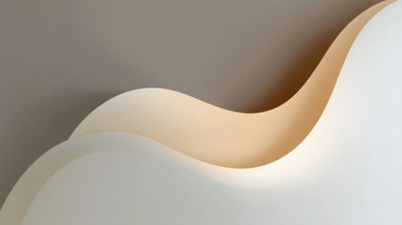 This image presents a captivating arrangement of smooth curves in warm, muted tones, ideal for projects focused on modern design or aesthetics.の素材
