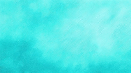 Enchanting turquoise background featuring soft brush strokes with a gradient texture, perfect for design projects, artworks, and creative endeavors.の素材
