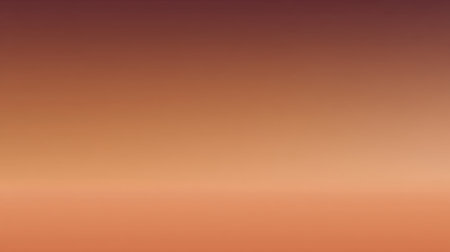 This minimalist gradient background features soft warm tones of orange and peach, perfect for use in creative projects, digital designs, or abstract artwork.の素材