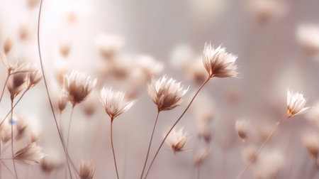 A stunning image of delicate blooms set against a soft background, ideal for nature projects, floral designs, and serene aesthetics, conveying a sense of peace.の素材