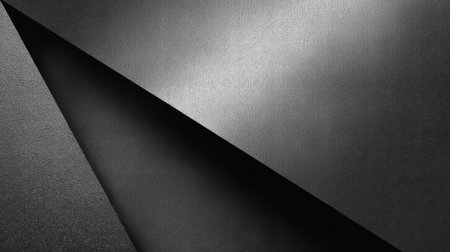 A captivating abstract image featuring dark textured surfaces with sharp angles, creating a striking visual effect perfect for artistic projects and modern designs.の素材
