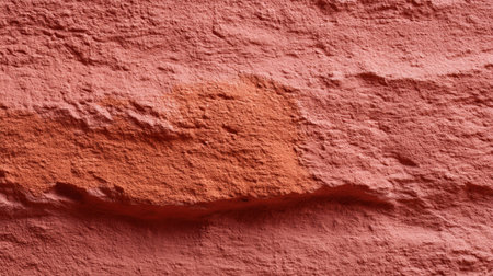 This image features a textured wall surface in warm red tones, highlighting subtle variations in hue and depth. Ideal for creative projects needing an intriguing background.の素材