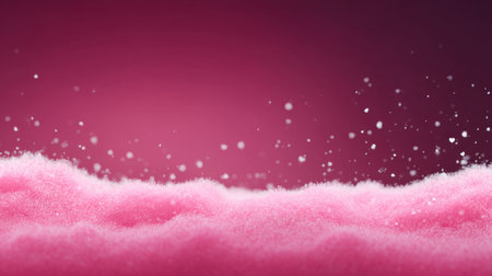 A charming closeup of soft pink sugar texture accented with sparkling white particles against a dreamy background, perfect for festive themes and creative projects.の素材