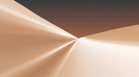 This minimalist abstract landscape features soft curves and a warm color palette, creating a serene and calming visual experience that inspires tranquility and relaxation.の素材