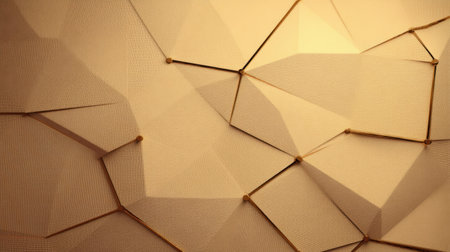 Explore this abstract texture featuring geometric patterns in warm beige tones that create a captivating visual interest and a sense of dimensionality.の素材