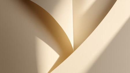 This elegant abstract image features soft curves and gentle shadows in neutral tones, perfect for artistic backgrounds and modern design projects that require a minimalist aesthetic.の素材