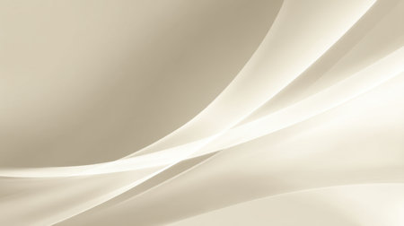 This soft abstract background features flowing cream tones and smooth curves, perfect for design projects seeking an elegant and contemporary aesthetic.の素材