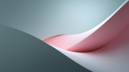 This elegant abstract image features smooth waves in soft pastel colors, ideal for use in modern artistic projects, providing a minimalist yet appealing background.の素材