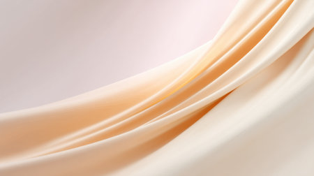 This image features soft and silky textures of light fabric, showcasing subtle color gradients. Ideal for elegant backgrounds, fashion design, and creative projects.の素材