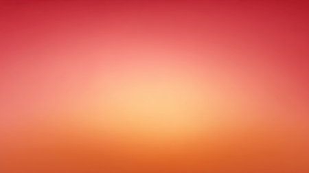 This soft gradient background features a warm transition of colors from deep red to light orange and yellow, perfect for creative graphics and designs.の素材