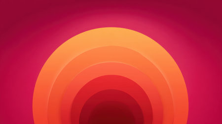 A captivating abstract design featuring soft gradient circles on a vibrant pink background, perfect for modern art projects and creative inspirations.の素材