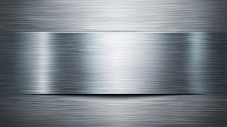 A sleek brushed metal background featuring a subtle texture, perfect for use in graphic design, industrial projects, and modern website themes conveying sophistication.の素材