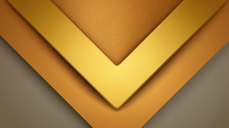 A stunning geometrical background showcasing luxurious golden layers with warm textures. Ideal for creative projects, branding, and artistic presentations.の素材