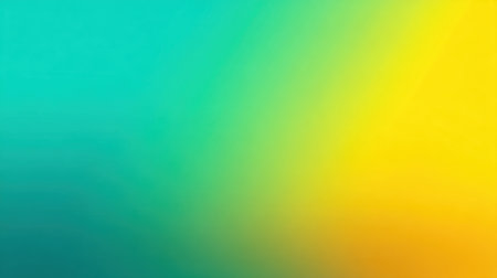 This vibrant gradient background showcases a beautiful blend of turquoise, green, and yellow hues, perfect for creative projects, digital artwork, and modern designs.の素材