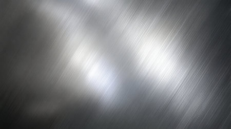 An abstract metallic background with a scratched texture and blurred lights offers a stylish and modern aesthetic for various design projects and wallpapers.の素材