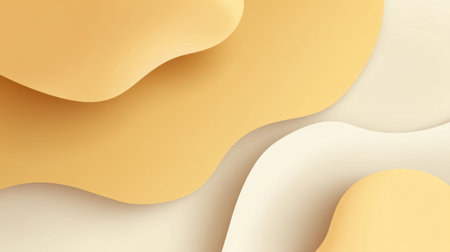 This image features a soft and smooth abstract background in warm shades of yellow and cream, perfect for modern designs or creative projects that seek a minimalist touch.の素材