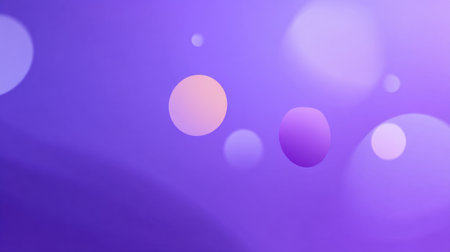 A stunning abstract background featuring soft spheres with a smooth gradient in purple hues, perfect for enhancing digital art and creative projects.の素材