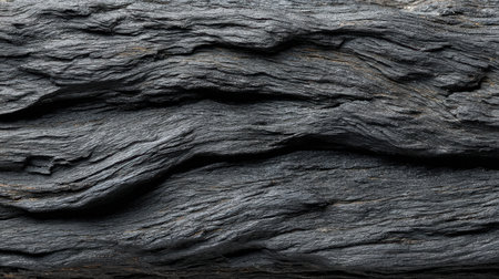 This image features a detailed close-up of dark weathered wood showcasing intricate textures and patterns, perfect for nature-themed projects and backgrounds.の素材