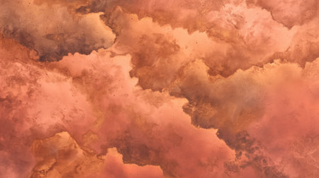 This abstract image showcases a blend of warm pink and orange hues, creating a soft, cloudy texture ideal for backgrounds, artistic projects, and modern design needs.の素材